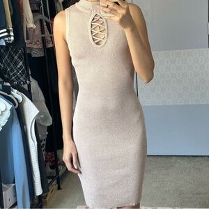 Say What? Sleeveless Cream Mini Dress